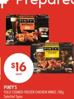 Shoppers Drug Mart PINTY'S FULLY COOKED FROZEN CHICKEN WINGS offer