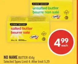 Shoppers Drug Mart NO NAME BUTTER offer