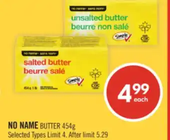 Shoppers Drug Mart NO NAME BUTTER offer