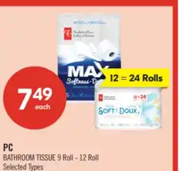 Shoppers Drug Mart PC BATHROOM TISSUE offer