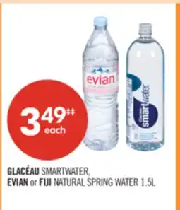 Shoppers Drug Mart GLACÉAU SMARTWATER, EVIAN or FIJI NATURAL SPRING WATER offer
