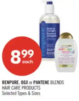 Shoppers Drug Mart RENPURE OGX or PANTENE BLENDS HAIR CARE PRODUCTS offer