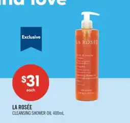 Shoppers Drug Mart LA ROSÉE CLEANSING SHOWER OIL offer