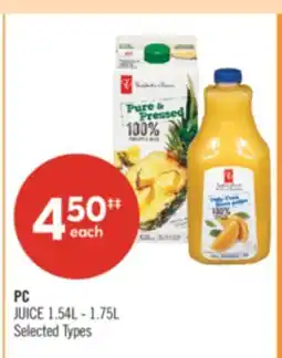 Shoppers Drug Mart PC JUICE offer