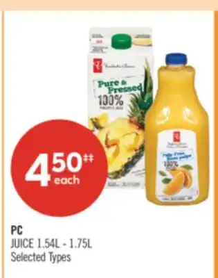 Shoppers Drug Mart PC JUICE offer