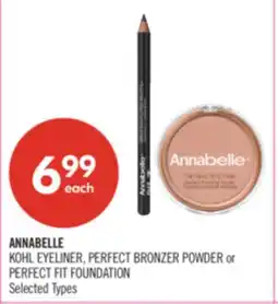 Shoppers Drug Mart ANNABELLE KOHL EYELINER, PERFECT BRONZER POWDER or PERFECT FIT FOUNDATION offer