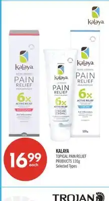 Shoppers Drug Mart KALAYA TOPICAL PAIN RELIEF PRODUCTS offer