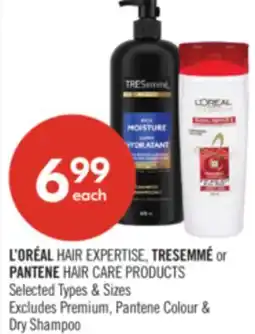 Shoppers Drug Mart L'ORÉAL HAIR EXPERTISE, TRESEMMÉ or PANTENE HAIR CARE PRODUCTS offer