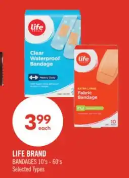 Shoppers Drug Mart LIFE BRAND BANDAGES offer