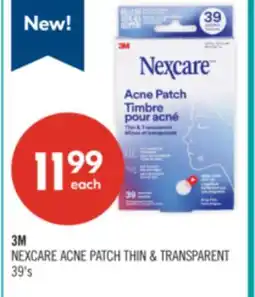Shoppers Drug Mart 3M NEXCARE ACNE PATCH THIN & TRANSPARENT offer