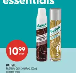 Shoppers Drug Mart BATISTE PREMIUM DRY SHAMPOO offer