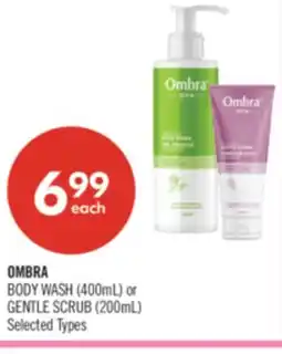Shoppers Drug Mart OMBRA BODY WASH (400mL) or GENTLE SCRUB (200mL) offer