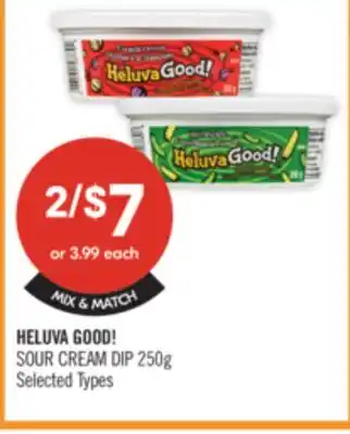 Shoppers Drug Mart HELUVA GOOD! SOUR CREAM DIP offer