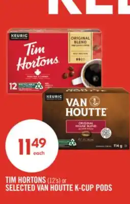 Shoppers Drug Mart TIM HORTONS (12's) or SELECTED VAN HOUTTE K-CUP PODS offer