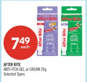Shoppers Drug Mart AFTER BITE ANTI-ITCH GEL or CREAM 20g offer
