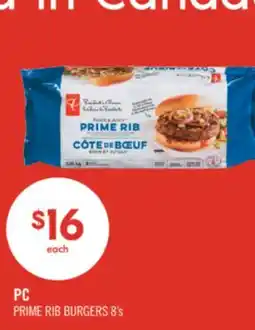 Shoppers Drug Mart PC PRIME RIB BURGERS offer