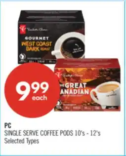 Shoppers Drug Mart PC SINGLE SERVE COFFEE PODS offer