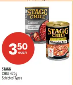 Shoppers Drug Mart STAGG CHILI 425g offer