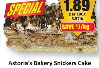 Starsky Astoria's Bakery Snickers Cake offer