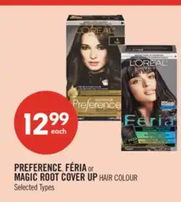 Shoppers Drug Mart PREFERENCE, FÉRIA or MAGIC ROOT COVER UP HAIR COLOUR offer
