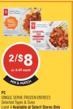 Shoppers Drug Mart PC SINGLE SERVE FROZEN ENTREES offer