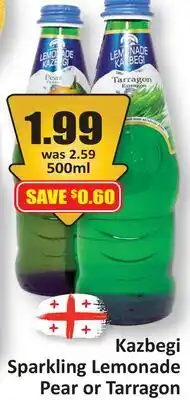 Starsky Kazbegi Sparkling Lemonade Pear or Tarragon offer