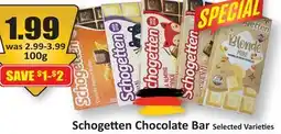 Starsky Schogetten Chocolate Bar offer