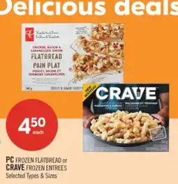 Shoppers Drug Mart PC FROZEN FLATBREAD or CRAVE FROZEN ENTREES offer