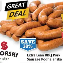 Starsky Extra Lean BBQ Pork Sausage Podhalanska offer