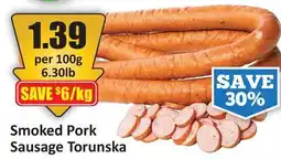 Starsky Smoked Pork Sausage Torunska offer