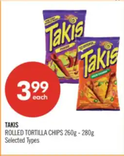 Shoppers Drug Mart TAKIS ROLLED TORTILLA CHIPS offer