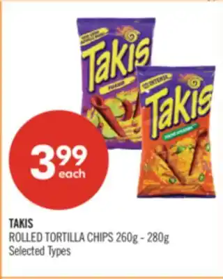 Shoppers Drug Mart TAKIS ROLLED TORTILLA CHIPS offer