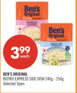 Shoppers Drug Mart BEN'S ORIGINAL BISTRO EXPRESS SIDE DISH offer