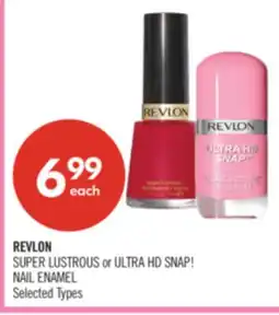 Shoppers Drug Mart REVLON SUPER LUSTROUS or ULTRA HD SNAP! NAIL ENAMEL offer