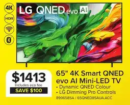 Leon's LG 65 4K Smart QNED evo AI Mini-LED TV offer