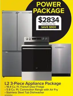 Leon's L2 3-Piece Appliance Package offer