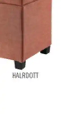The Brick Halifax 14.75 Square Fabric Storage Ottoman - Orange offer