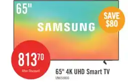 The Brick Samsung 65 Crystal UHD U8000 4K Smart TV offer