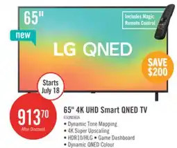 The Brick LG 65 QNED AI QNED80 4K Smart TV (65QNED80AUA.ACC) offer