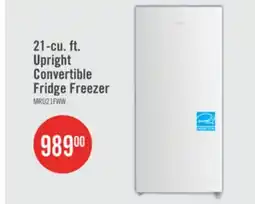 The Brick Midea 21 Cu. Ft. Convertible 2-in-1 Upright Refrigerator-Freezer - White - MRU21F6AWW offer