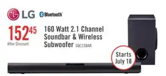 The Brick LG 2.1 CH Bluetooth Dolby Atmos DTS:X Soundbar (SQC1.DCANLLK) offer