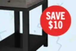 The Brick Torry 13.75 Chairside Table with Drawer - Distressed Grey offer