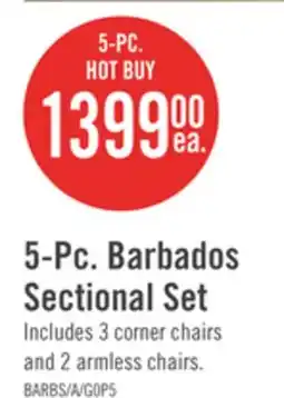 The Brick Barbados Outdoor Patio Ottoman - Hand-Woven Resin Wicker, UV & Weather Resistant - Black/Green offer