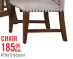 The Brick Boden Dining Chair with Polyester Fabric - Beige & Brown offer