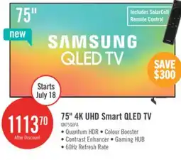 The Brick Samsung 75 Q6F QLED Smart TV with Vision AI offer