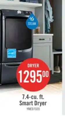 The Brick Maytag 7.4 Cu. Ft. Pet Pro Smart Electric Dryer - Midnight Steel - YMED7020RF offer