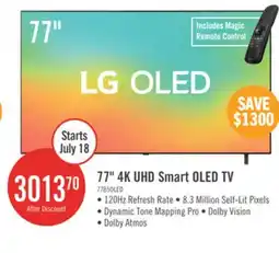 The Brick LG 77 OLED evo AI B5 4K Smart TV (OLED77B5PUA.ACC) offer