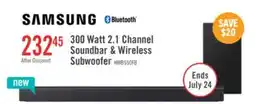 The Brick Samsung B-Series 2.1-Channel Soundbar with Wireless Subwoofer offer