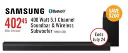 The Brick Samsung 5.1 CH B-Series Soundbar with Wireless Subwoofer (HW-B750F/ZC) offer