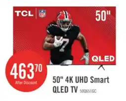 The Brick TCL 50 QLED Pro 4K UHD HDR Pro+ 60Hz Google Smart TV (50Q651G-CA) offer